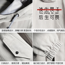 JK41028-P85纯棉连帽夹克男士大码工装夹克男外套男网格挂拍，男装夹克，电商A040A