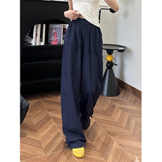 雾霾蓝斜切弯刀裤子男女夏季软壳工装长裤特P38，男装工装外套，电商D205