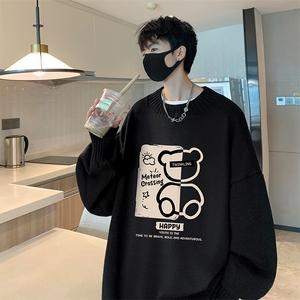 半高领毛衣男士大码针织衫男毛线衣男 M18352-P45 加绒款-P65图片