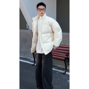东北过冬青少年羽绒棉服男款冬季美式oversize外套高街痞帅面包服
