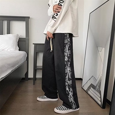 218-1-P40-TK52新款时尚休闲侧边抽绳休闲裤，男装休闲裤，四季星座218-1