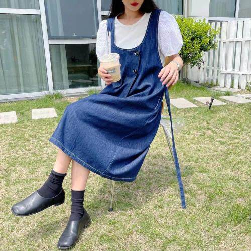 现货牛仔两件套，女装，迎盈柳韵