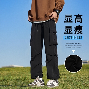 美式伞兵工装裤男款日系潮牌机能冲锋宽松休闲长裤子K210-特批-35图片