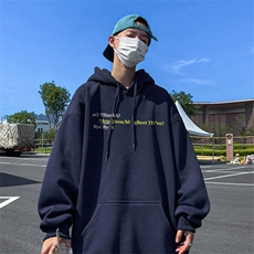 抖音得物供货可提供视频春装重磅美式宽松连帽卫衣DL2451，男装卫衣，电商A486-1