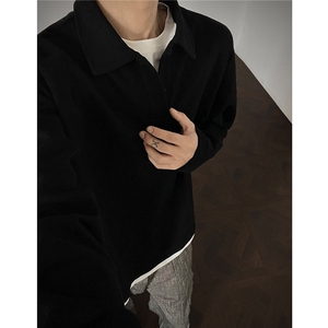 25秋装新品 珠地棉假两件polo衫男长袖T恤打底衫 H1117 特P39图片