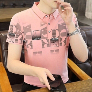 25007-P35 春季休闲时尚T恤男短袖打底衫商务休闲修身短袖POLO衫图片