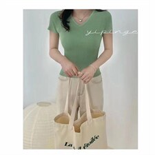 99088冰丝V领短袖，其它，搜尚