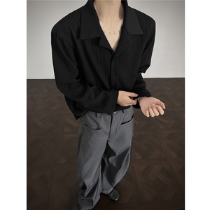 早秋新款提花面料长袖衬衫CS430-特批50图片