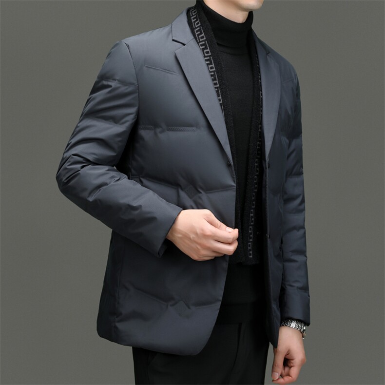 BZX8189钱塘2020-2商务休闲简约冬季厚款中年男士羽绒服P195,男装羽绒服,钱塘207-2