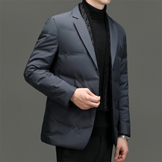 BZX8189钱塘2020-2商务休闲简约冬季厚款中年男士羽绒服P195，男装羽绒服，钱塘207-2