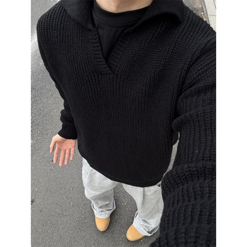 翻领百搭毛衣MY076-P50,男装针织衫/毛衣,星座313A(原308A-2)