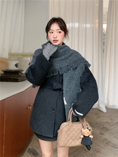 新款送围巾款2B156-816P320K478，女装毛呢外套，2B156