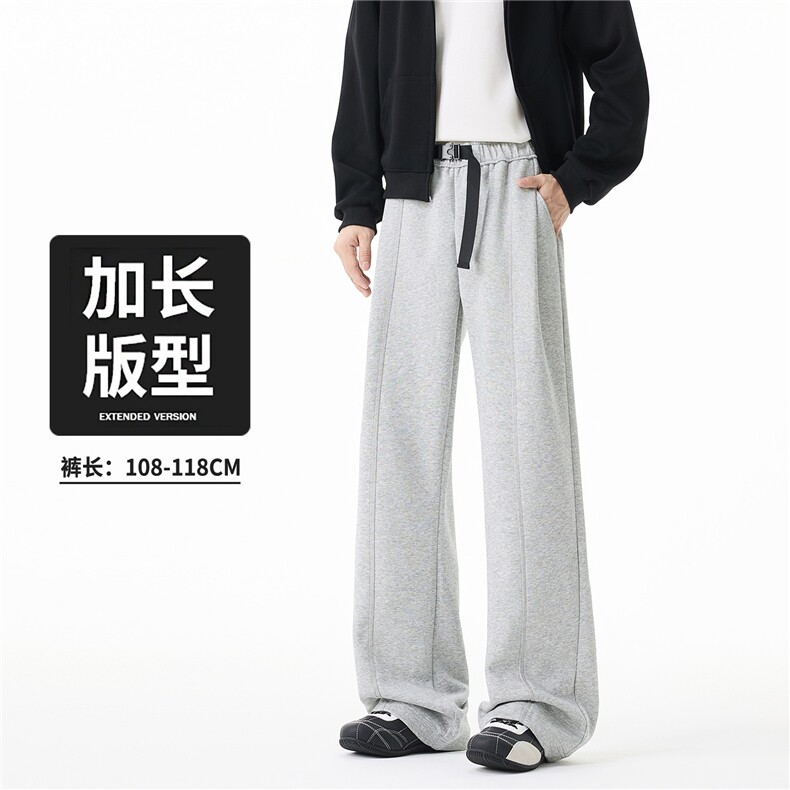 2025高个子加长版美式潮牌针织运动裤宽松直筒休闲卫裤 K2030/P68图片