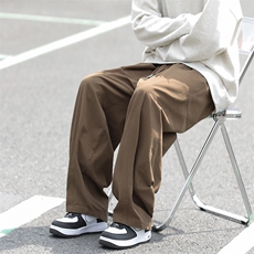 工装裤男港风潮流痞子帅直筒宽松裤子2024秋冬季ins长裤K4856-P39，男装休闲裤，星座412-3