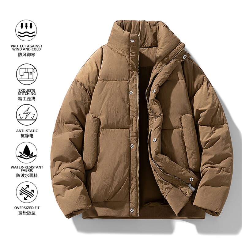 现货立领棉衣男士美式加厚外套潮牌工装棉服M0817-P83图片