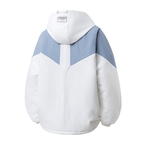 1立体白底连帽大码M-5XL棉服聚酯纤维外套男MY7786P60控98图片