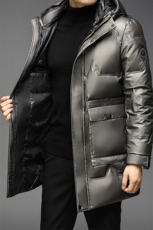 2023新款冬季羽绒服男士中年人爸爸中长款冬装外套QLMF20981-P355，男装羽绒服，电商B212（原钱塘6029）