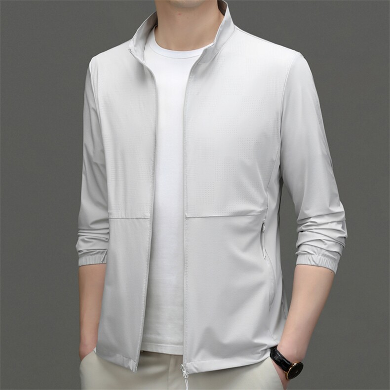 CSFA88117钱塘2020-3夏季新款男士潮流立领防晒外套P93,男装防晒衣,钱塘207-3