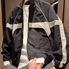 春秋新款潮流拼接立领夹克外套男士痞帅时尚休闲上衣HHD148P60，男装夹克，星座1013-5