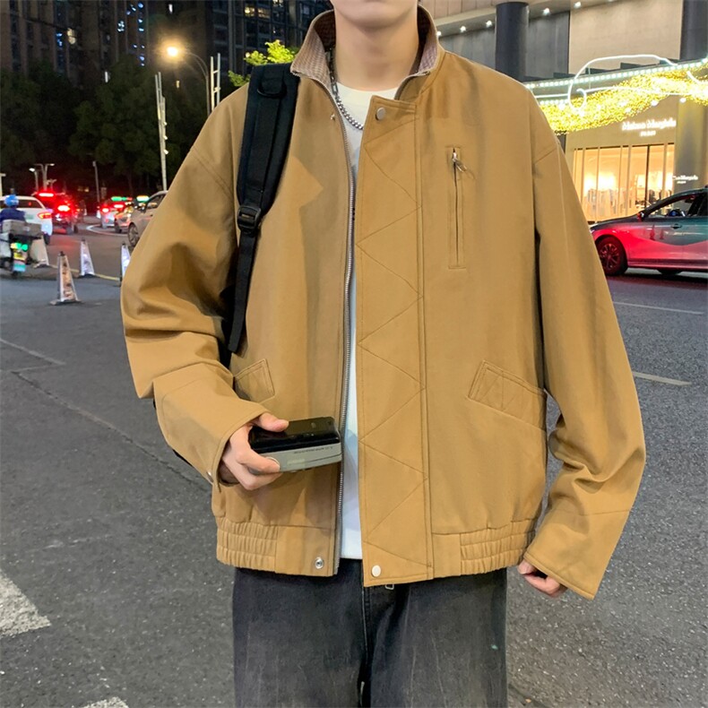 美式vintage豹纹衬衫夹克牛仔短袖外套设计感JK02528-P90,男装衬衫,星座308B-2
