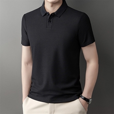 DN25201春夏男士新款短袖T恤青年修身翻领体恤休闲打底衫，男装T恤，电商B360