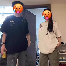 万针全刺绣工艺抖音得物高品质260克重磅纯棉双纱美式高街短袖T恤，男装T恤，电商A486