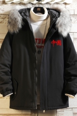 MM48276-P130冬季大毛领衣男士大码加厚袄男服砖墙，男装棉衣，电商A040A