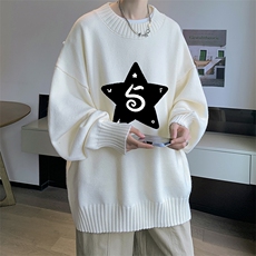 8XL半高领毛衣男大码胖子针织衫毛线衣M18368-P45加绒款-P65，男装针织衫/毛衣，电商A040