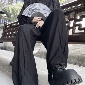 8XL-M风亚麻裤男宽松棉麻裤子大码阔腿裤灯笼裤新中式K965P30图片