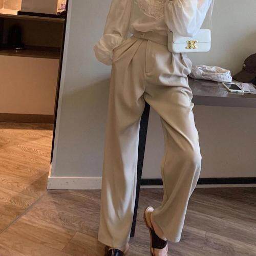 薄面料西裤，女装，TWO LAPS