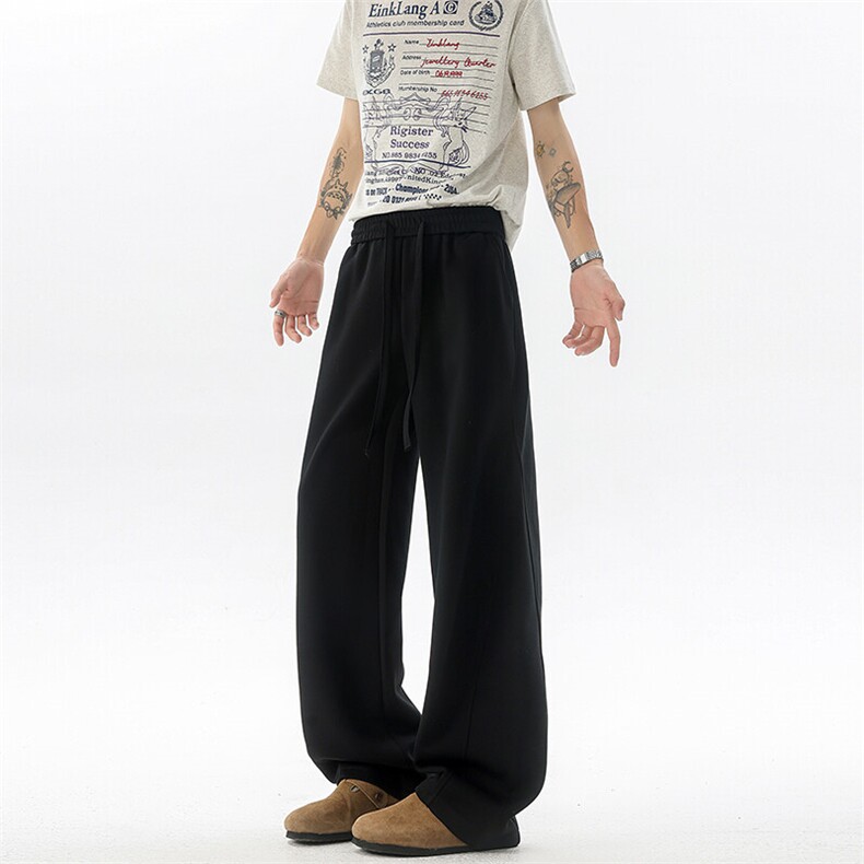 高个子加长弯刀卫裤男美式高街休闲运动裤190cm115微喇裤KZ071P50,男装休闲裤,电商B312