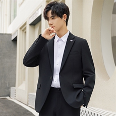 休闲西装男士套装外套春秋韩版修身高级感痞帅男款西服2581-P180，男装西服，电商A355（原A415）
