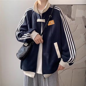 1506/QXC060/P49棒球服夹克男士春秋季潮牌港风痞帅休闲情侣外套图片