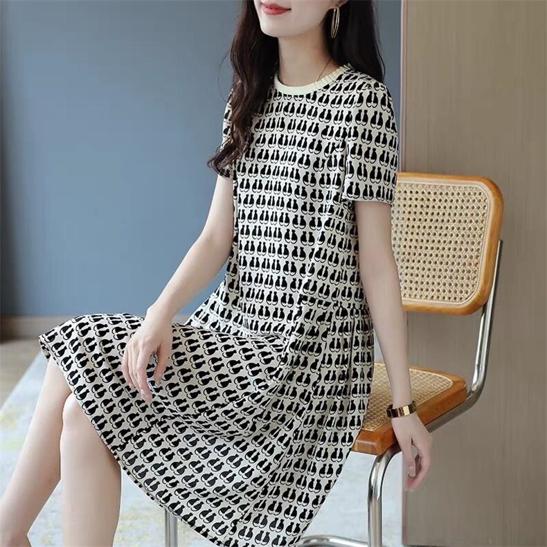 夏季仿连衣裙，女装连衣裙，吉之红