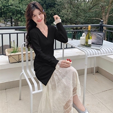2025春季新款！超美蕾丝拼接网红连衣长裙，女装连衣裙，自然秀