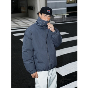 秋冬棉衣加厚夹克加绒外套铆钉立领棉服加厚1016-1W105 P128 K158图片