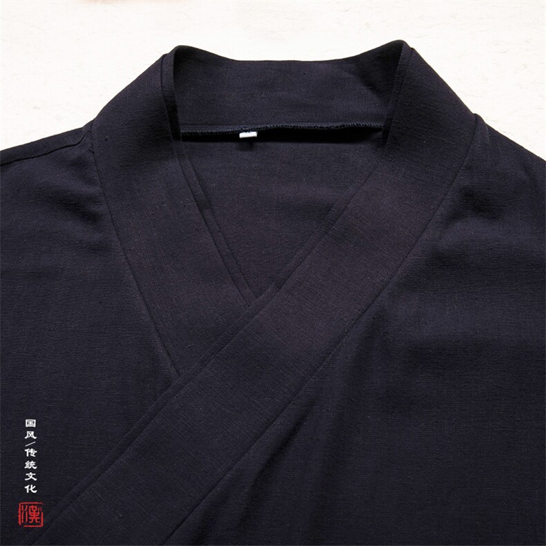 2025秋冬新款风男装改良汉服新中式道袍TZ01P85,男装民族服装,钱塘802