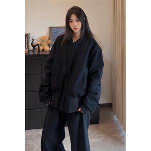 高品质磨砂绒重磅倒三角做旧水洗夹克外套男秋装M6806特P78图片