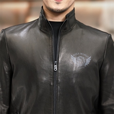 Z88011男士皮衣外套立领修身绵羊皮皮衣男P750，男装皮衣，电商B360