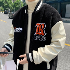 冬季青少年潮羊羔绒棉服加绒保暖棉衣外套男女8890-P115控价138，男装棉衣，电商A441-1