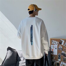 港风中性情侣大码休闲运动套头卫衣男外套7666P25，男装卫衣，星座227-7