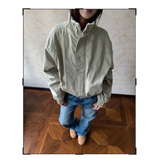 美式解构缉明线立领工装夹克秋冬款加绒加厚廓形棉服男女，男装夹克，四季星座505