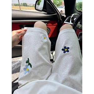 刺绣休闲短裤男女韩版潮流运动帅2025夏季ins新款五分裤K6462-P41图片