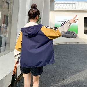 2022年秋季新款休闲宽松时尚百搭风衣外套图片
