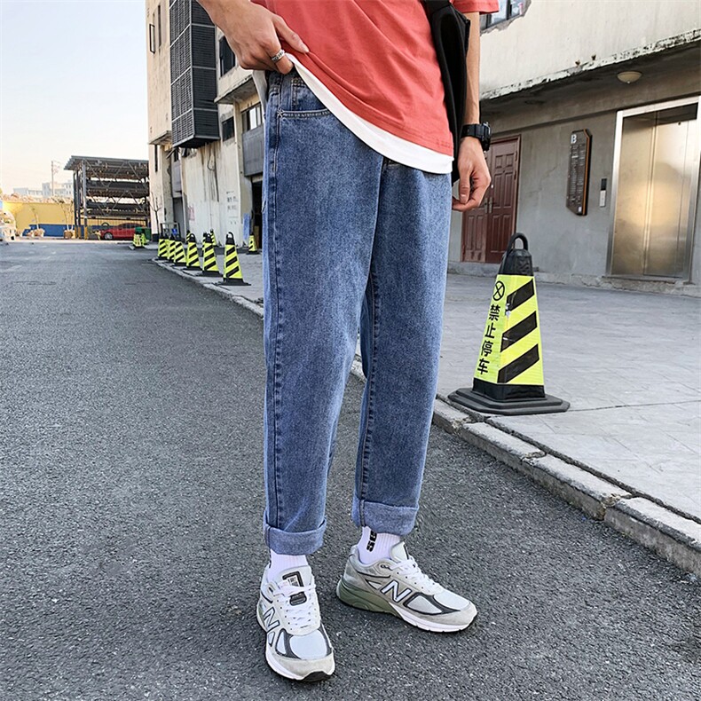 男港风浅蓝春夏9分牛仔裤 钱塘5032-1_850-P40图片