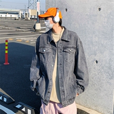 2025春季情侣款百搭高街牛仔夹克大码宽松休闲牛仔外套JK778-P60，男装工装外套，星座1103-3