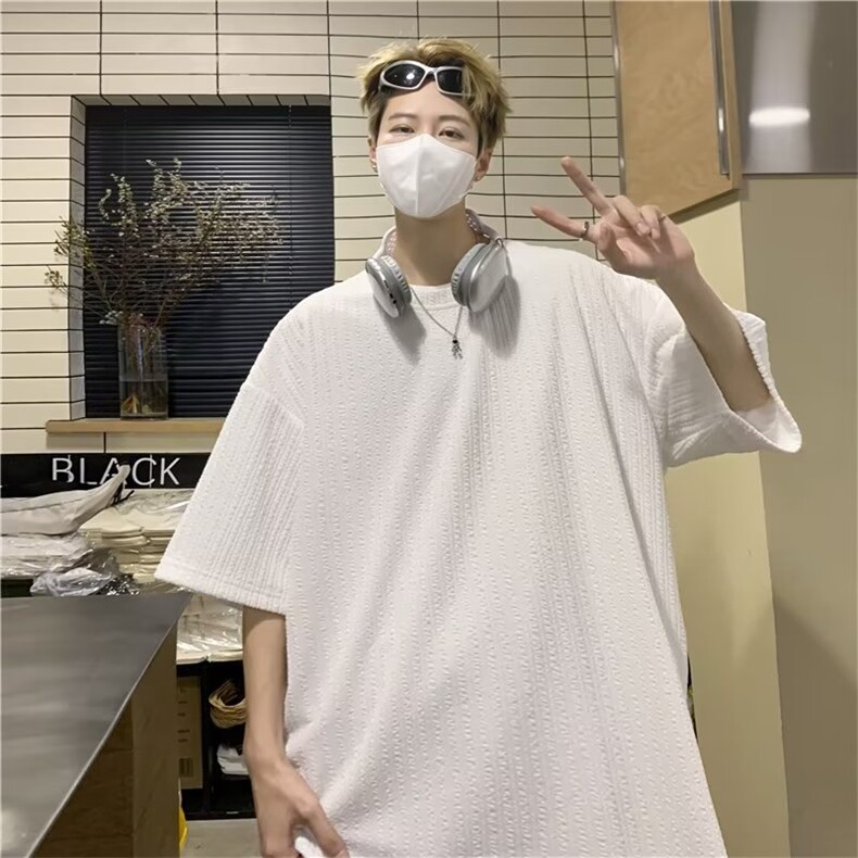 2023春夏季新款男休闲圆领短袖冰丝T恤T5563P25,男装T恤,星座1116-2