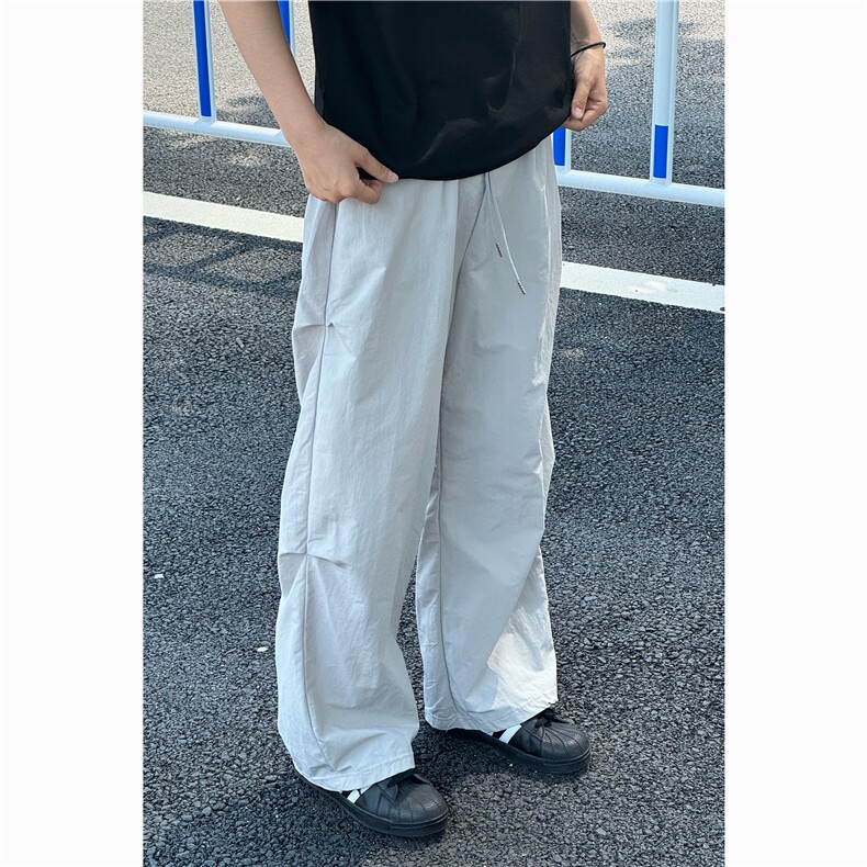 薄款夏季冰丝速干休闲冲锋裤宽松直筒户外休闲裤,男装休闲裤,星座410-7