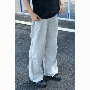薄款夏季冰丝速干休闲冲锋裤宽松直筒户外休闲裤