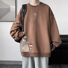 圆领卫衣男大码加厚加绒长袖t恤男S6152-P28加绒款-P33，男装卫衣，电商A040